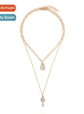 Simple creative alloy metal nd   nd wh double layered stacke