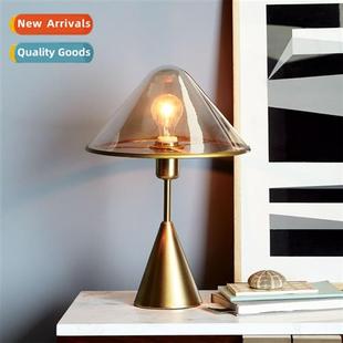 Creative Lamp Bedroom Bedside Mush Scinavian Gold Table