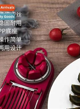 Egg slicer household stainless steel egg slicer 2-in-1 new c