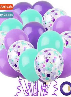 Mermaid Decorati Pink Purple Cfetti Sequins Ballo Birthday W