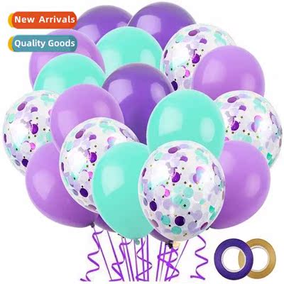 Mermaid Decorati Pink Purple Cfetti Sequins Ballo Birthday W