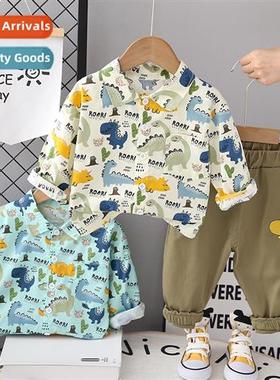 2023 Autumn Boys Lg Sleeve Set New Hsome Baby Spring  Autumn