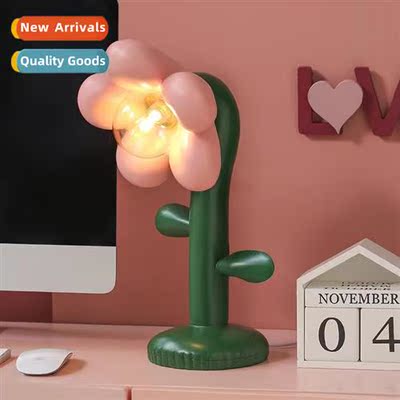 Flower Creative Table Lamp Office Bedroom Pieces Wedding Gif