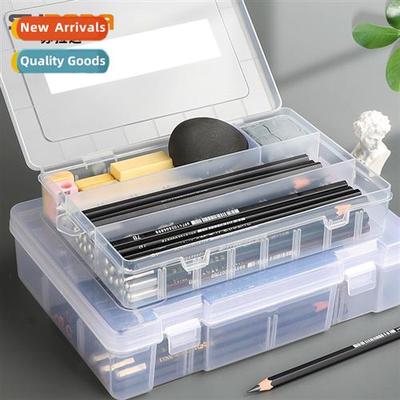Transparent sketching pencil case art students special penci
