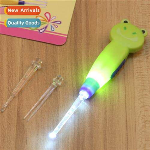 Carto Animal Light Up Ear Spo Ear Cleaner Size Ear Spo Tweez