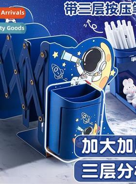 Expable book st wh pen holder bookcase all-in-e desktop book