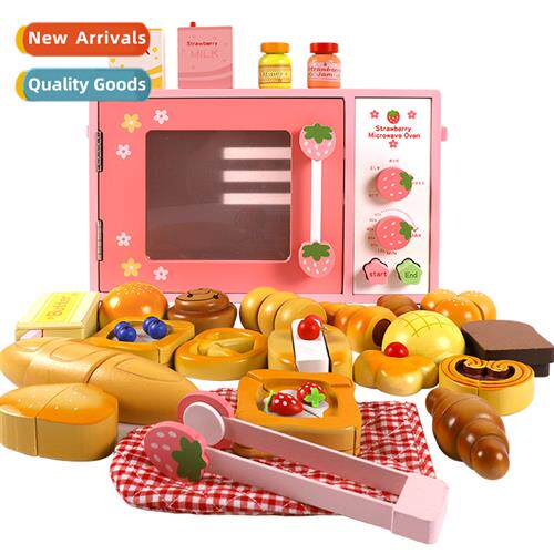 Wooden simulati bread oven young children play house oven ma