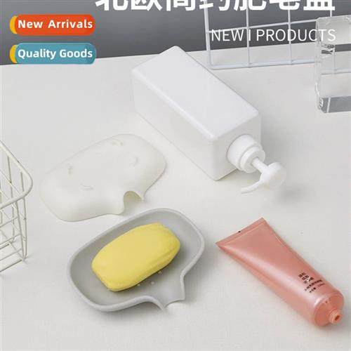 Soap box draining basket silice soap box bathroom household