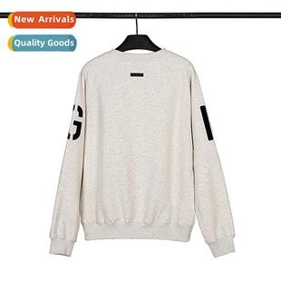 sweater men size large loose neck round letters FOG Tide