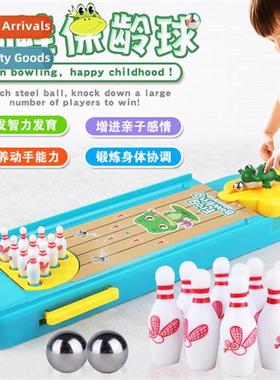 Frog Bowling puzzle interactive desktop game table bowling m