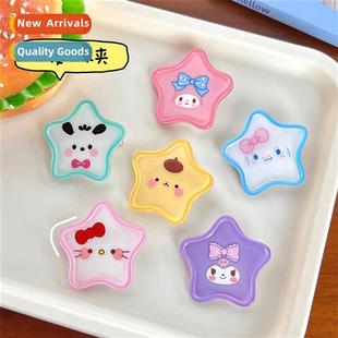 girl bang carto clip side heart sweet ins pin pentagram Cute