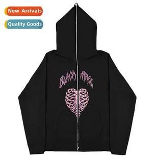 2023 dark red heart sweatshirt men women hoodie gothic coup