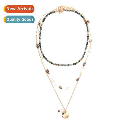 New Simple Multi-layer Stacking Round Bead Necklace Vintage