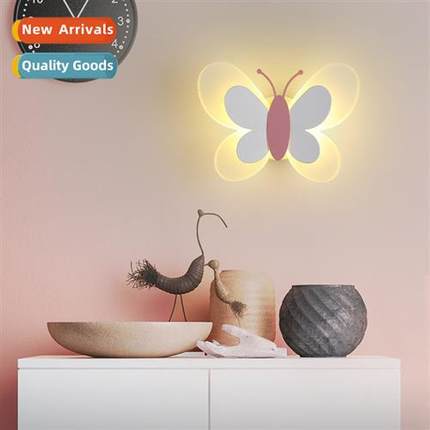 Butterfly shaped kids wall lamp colorful led modern simple b
