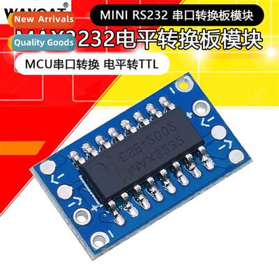 mini RS232 MAX3232 Level to TTL Level Cversi Board Serial Cv