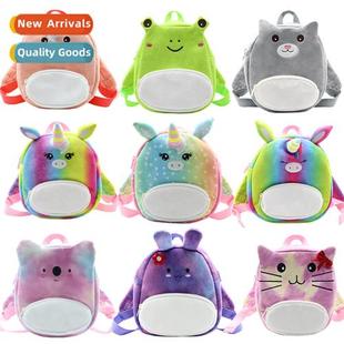 years kinde backpack doll plush unicorn old cute carto