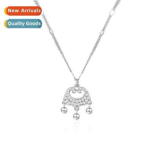 Ruyi peace lock necklace women ins niche  premium   light lu
