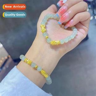 green jade jasper bravery female Faux bracelet Hetian