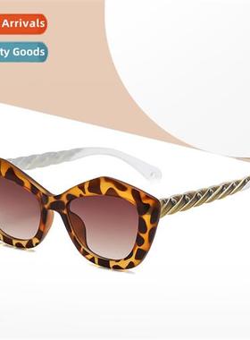 2022 fashi twist color matching temples sunglasses ins wind