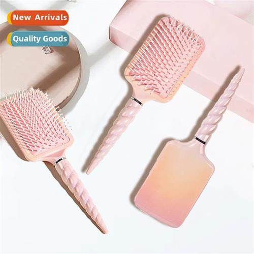 Hair styling girly pink colorful comb large plate comb smoot