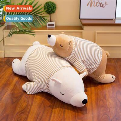Exmely st polar bear plush toy doll pillow girls gift large