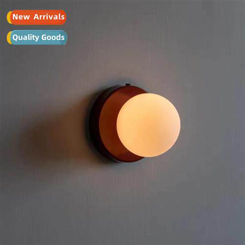 Scinavian modern classic  wall lamp simple bedroom glass bal
