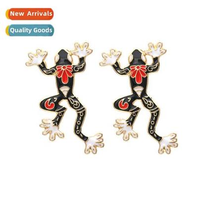 Exaggerated creative fashi color glaze printing amphibious b