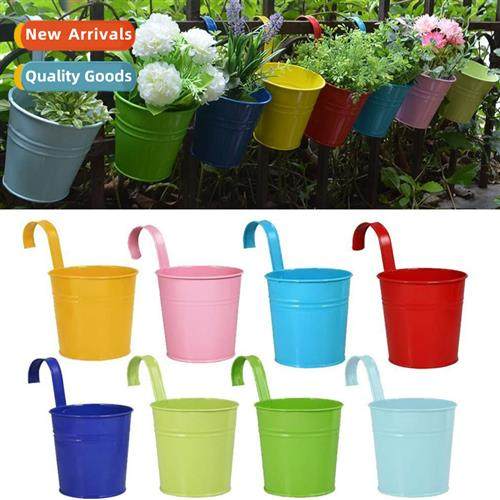 Succulent planter tin hanging bucket planter removable hook