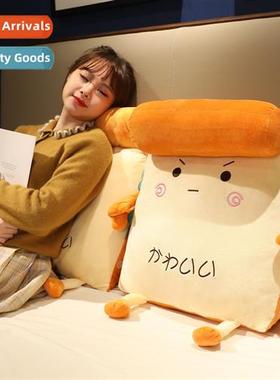 Toast bread raised triangle pillow bedside neck cushi sa lum