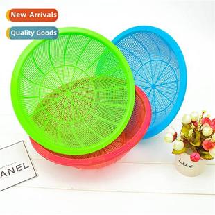 Plastic Dishwashing Rice Vegetable Drain Basket Round