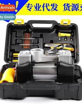 Portable car inflatable pump toolbox mini car inflatable pum