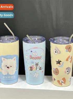 Korean style carto puppy insulati cup high value 304 stainle
