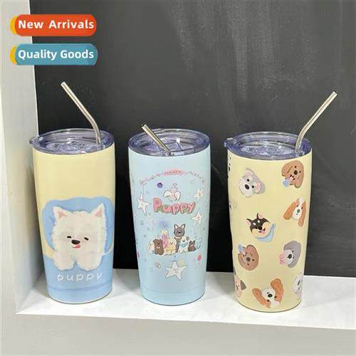 Korean style carto puppy insulati cup high value 304 stainle