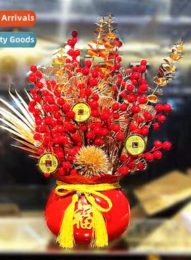 New s gift red fru eucalyptus leaves blessed bucket hugging