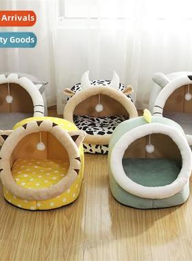 The new pet nest cute carto ing cat house cat nest semi-encl
