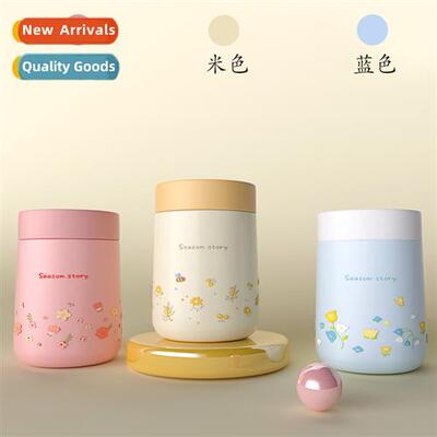 Womens silver ear stewing cup mini four seass flower languag