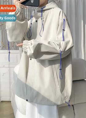 Workwear jacket male ins tide Hg Kg style spring and fall yo