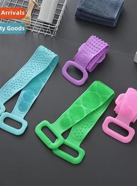 Rubbing silice bath towel men  women strg back scrubbing mud