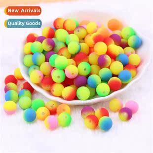 color round hmade frosted materials diy two loose 8mm beads