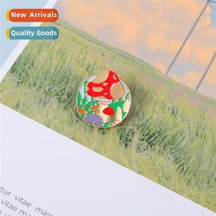 creative alloy jewelry mushroom temperament plant New series