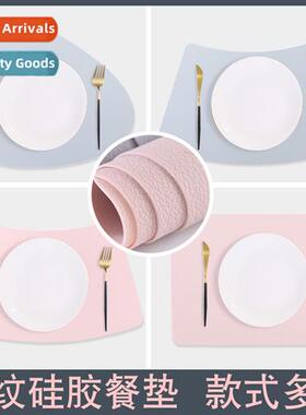 Scinavian style silice table mat thickened teardrop shape si