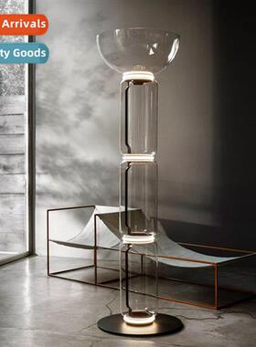 Tunnel bamboo clear light glass floor lamp  room living room