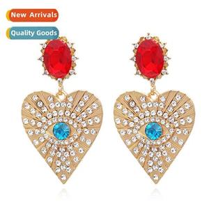 love earrings diamd Fashi alloy simple zinc pers