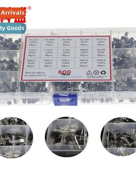 15 Types  Transistors 40pcs each 600pcs TO-92 wh 15 compartm