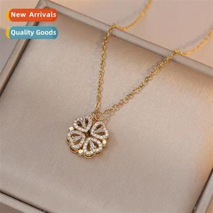 necklace female deformati leaf love clover wear Four multi