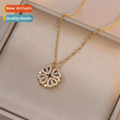 Four-leaf clover necklace female multi-wear love deformati n