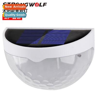 New solar step light garden patio outdoor stairs steps fence