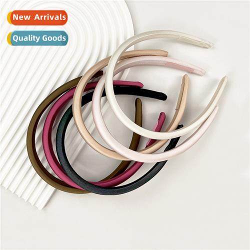 Pure-coloured advanced sense  satin hair bands female temper