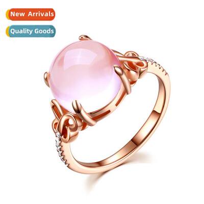 n hibiscus ste pink crystal butterfly open ring female rose