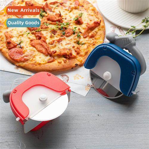 Roller pizza cutter wh protective sleeve creative pizza deta